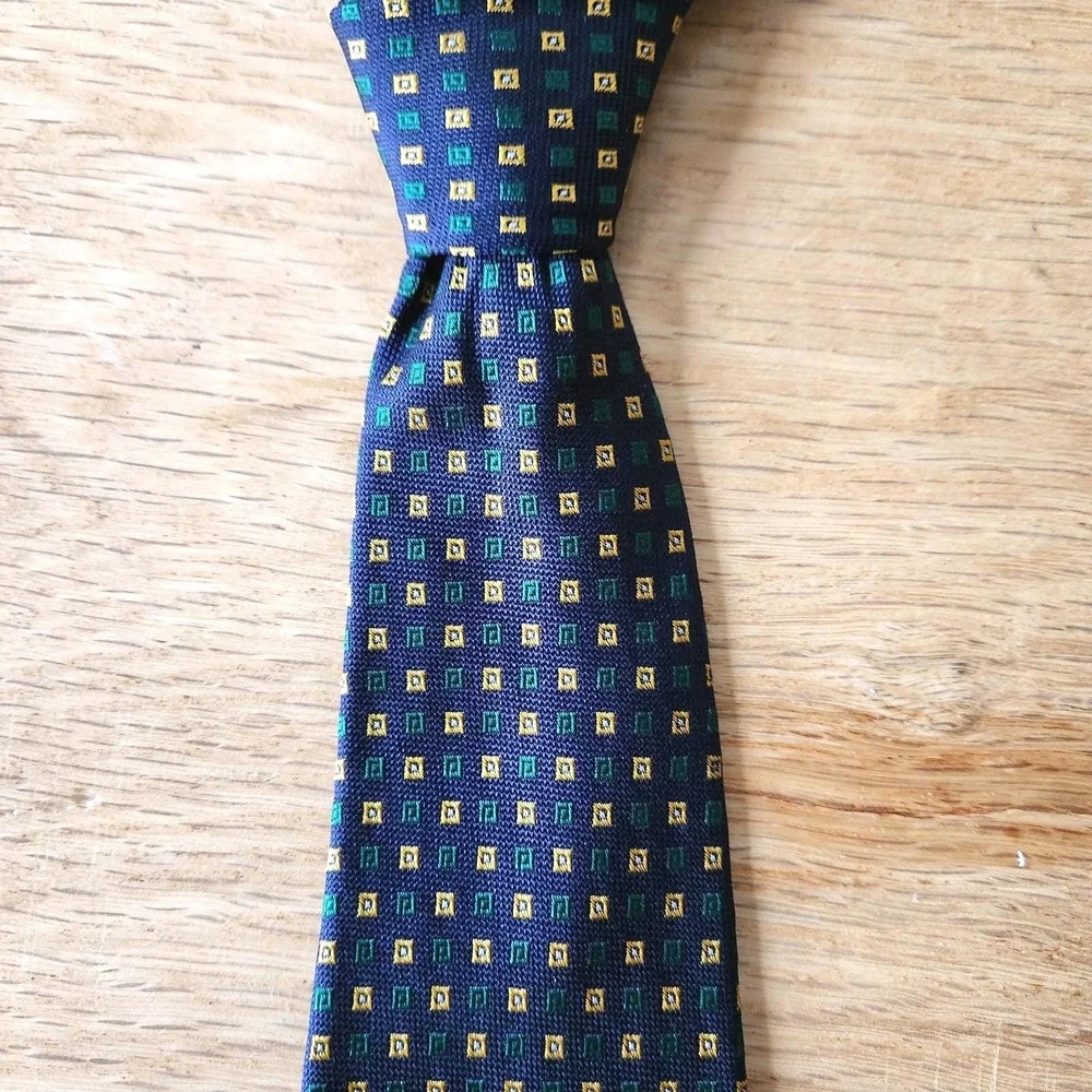 Vintage Brooks Brothers Makers Geometric Tie USA 58